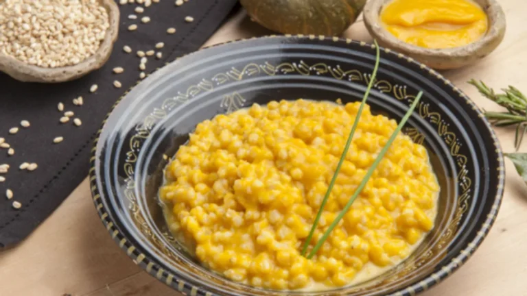 Timilia Perlato con Crema di Zucca Delica